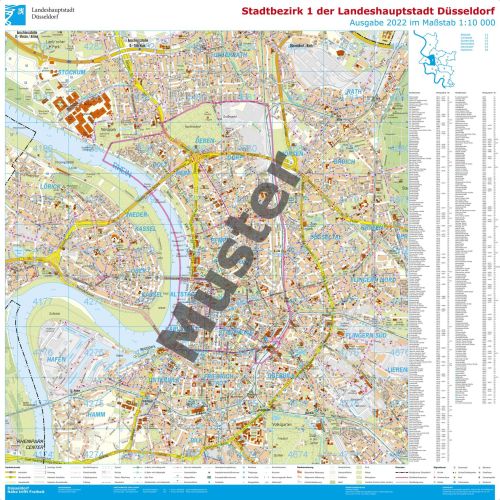 Bild: Muster Stadtbezirkskarte 1